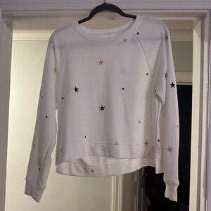 Lou and Grey for Loft white star shirt